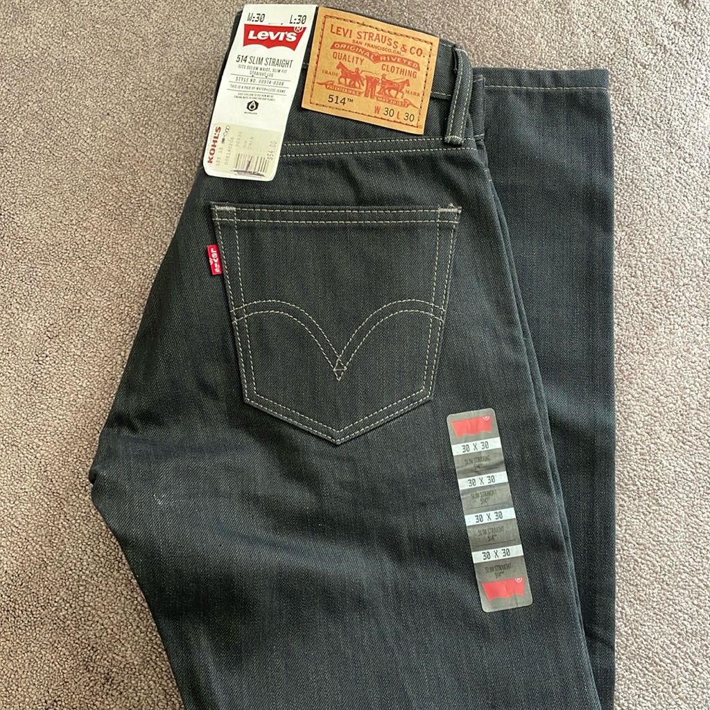 Levis 514 Jeans Mens 30x30 Slim Straight